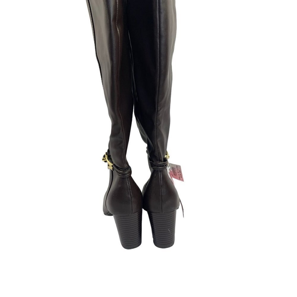 Dexflex Comfort Women's Dark Chocolate Chin High Boots - Picture 4 of 5